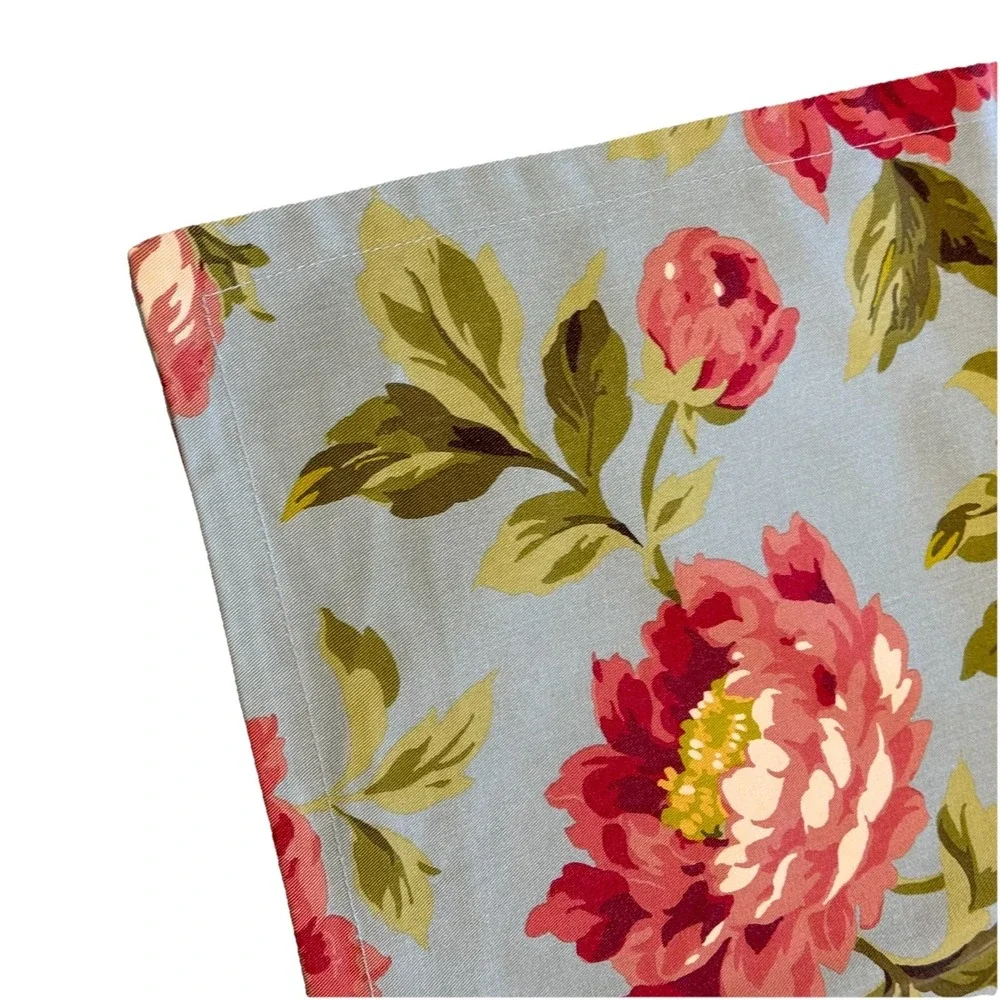 Pottery Barn Peony Pillow Cover Floral Pattern Cotton 20x20